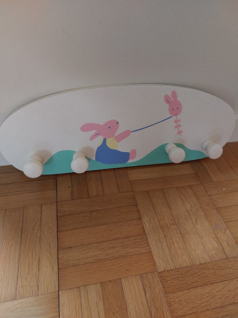 deco kinderkamer- kapstokje en meetlat, Ophalen, Overige merken, Zo goed als nieuw, Kapstokje