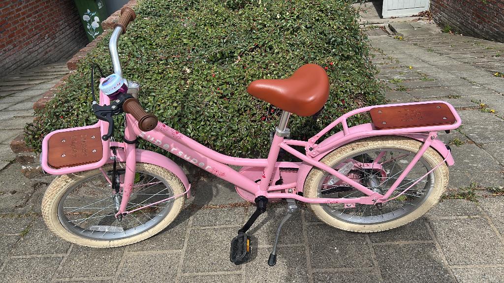 Meisjes fiets 18inch, 18 pouces, Comme neuf, Enlèvement, Frein à main
