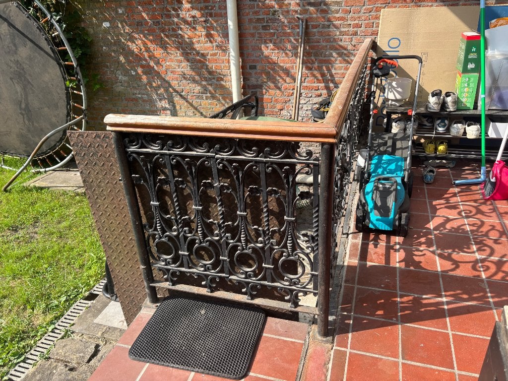 Smeedijzeren hek, Tuin en Terras, Tuinhekken en Hekwerk, Ophalen, Gebruikt, IJzer, Sierhekwerk