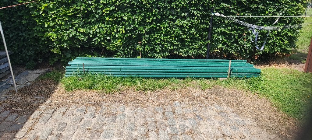 Groene tuinpalen - bovenbuizen, Tuin en Terras, Ophalen, Gebruikt, IJzer