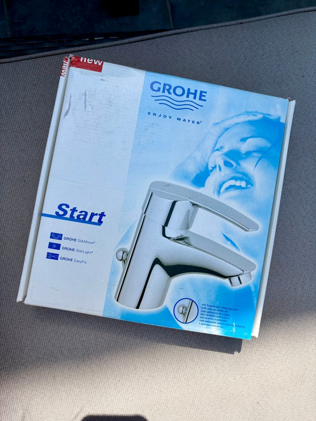 Grohe Start wastafelkraan met automatische lediging chroom, Doe-het-zelf en Bouw, Ophalen of Verzenden, Nieuw, Chroom
