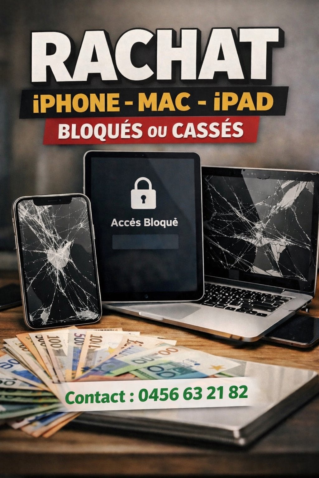 J’ACHÈTE IPHONES BLOQUÉS, CASSÉS OU EN PANNE!, Télécoms, Téléphonie mobile | Apple iPhone, Enlèvement, Utilisé