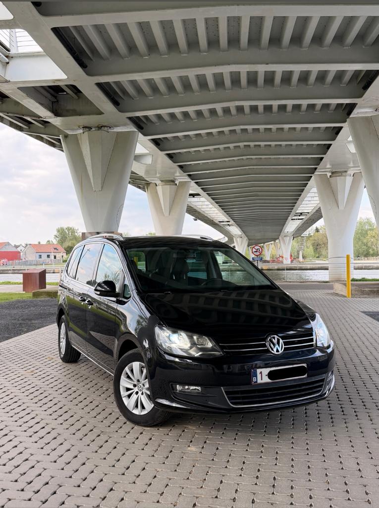 Volkswagen Sharan 2.0 TDI, Zwart, 4 cilinders, Zwart, Leder