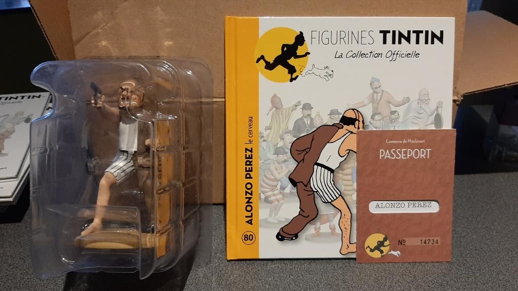 tintin figurine officielle 80 sous blister, Enlèvement ou Envoi, Tintin, Neuf, Statue ou Figurine