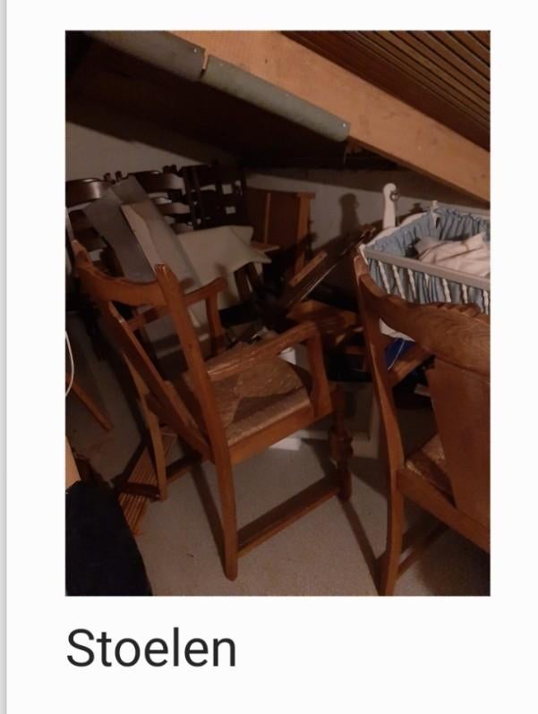Meubles et chaises en bois Varia, Enlèvement