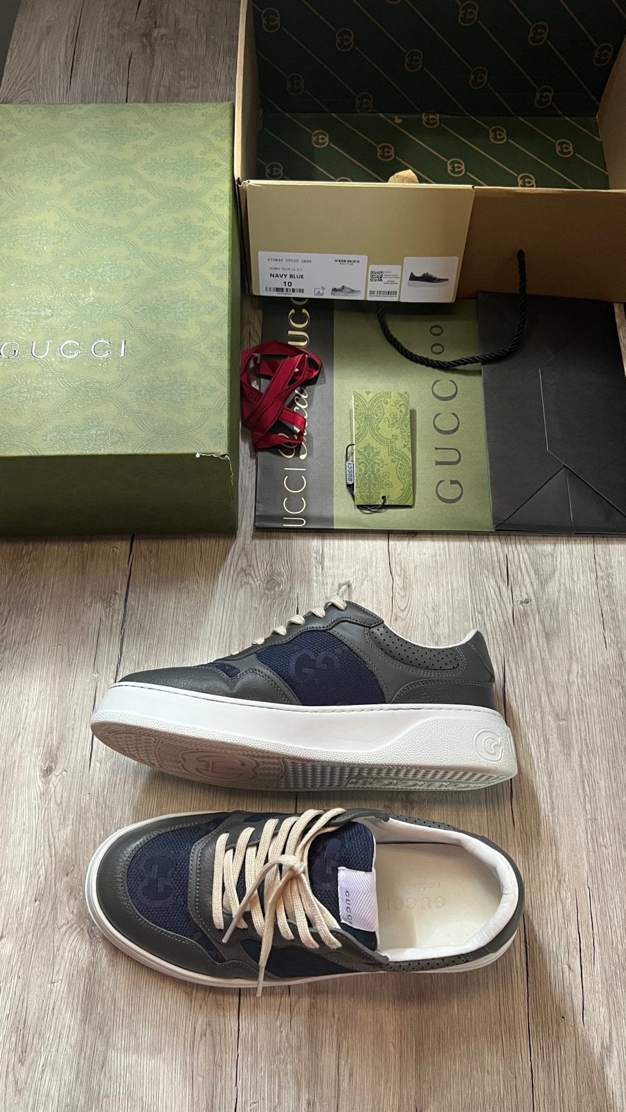 Chunky Gucci Sneakers, Ophalen, Blauw, Nieuw, Sneakers