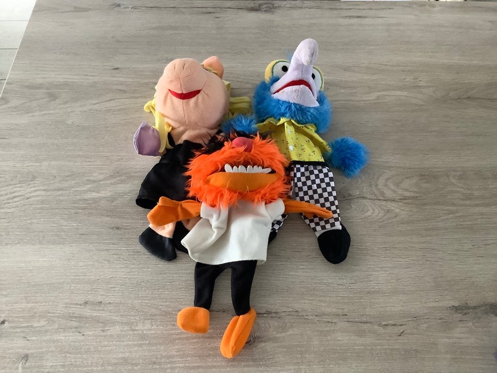 The Muppets verschillende handpoppen (28-30cm), Collections, Personnages de BD, Enlèvement ou Envoi, Autres personnages, Comme neuf