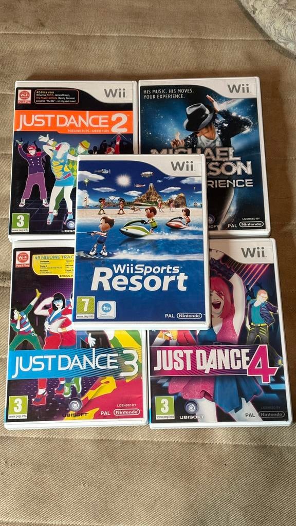 5 wii spelletjes, Games en Spelcomputers, Games | Nintendo Wii, Zo goed als nieuw, Ophalen of Verzenden