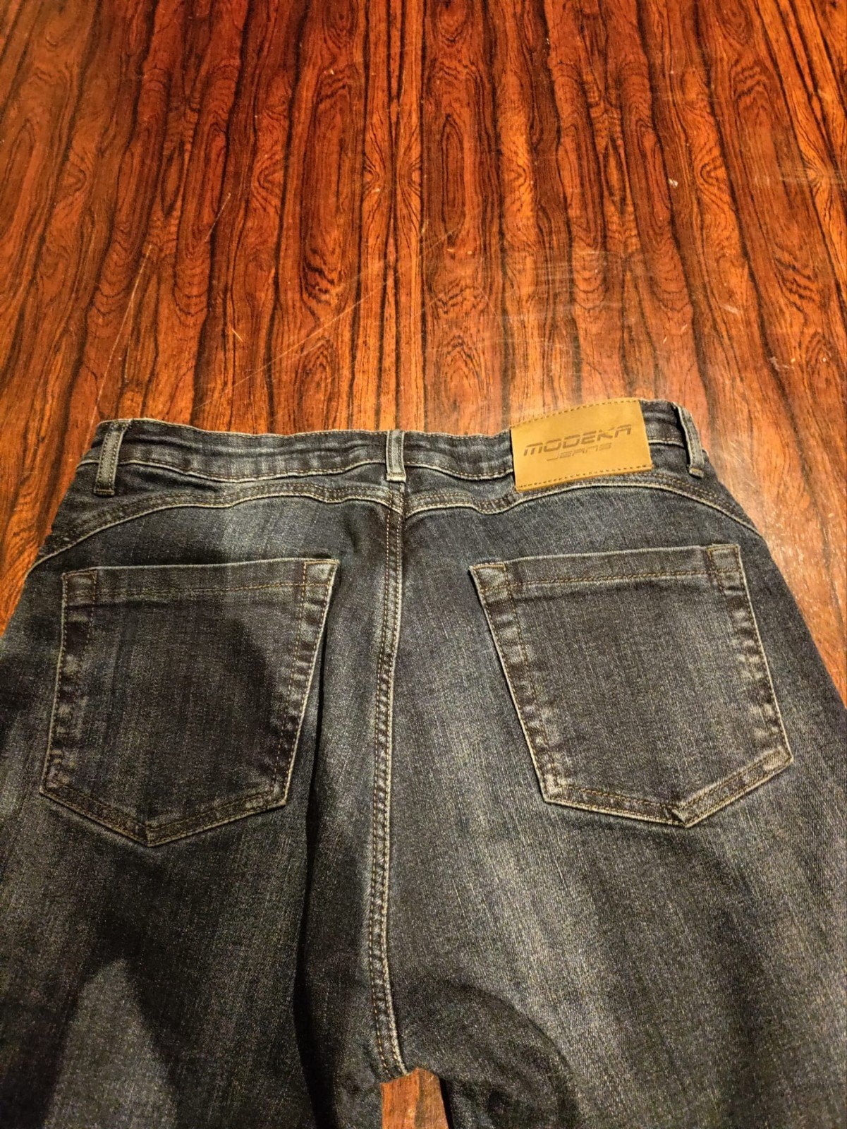 motor jeans dames, Modeka, Ophalen of Verzenden, Blauw, Overige jeansmaten