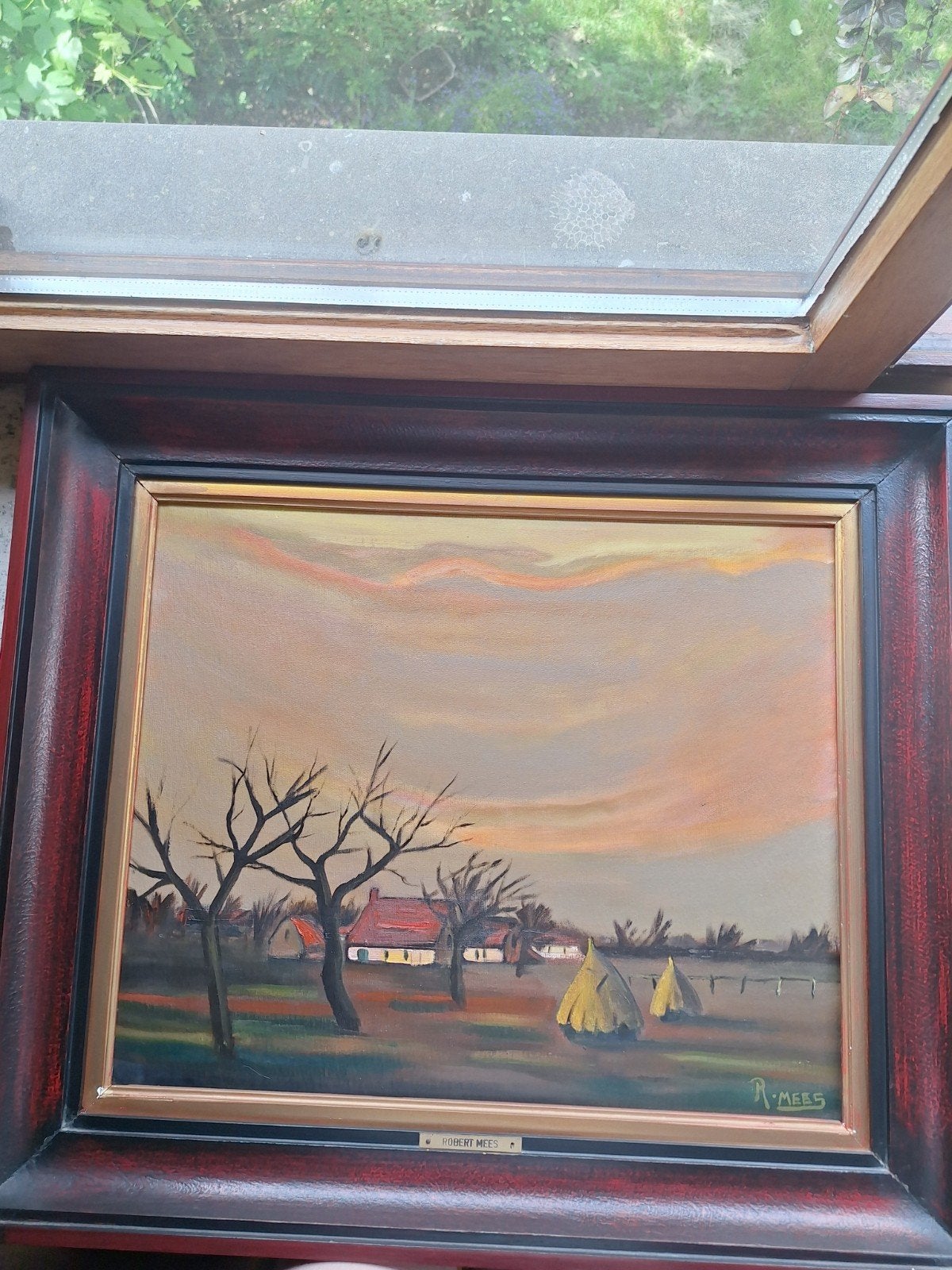 Schilderij Robert Mees, Antiek en Kunst, Ophalen