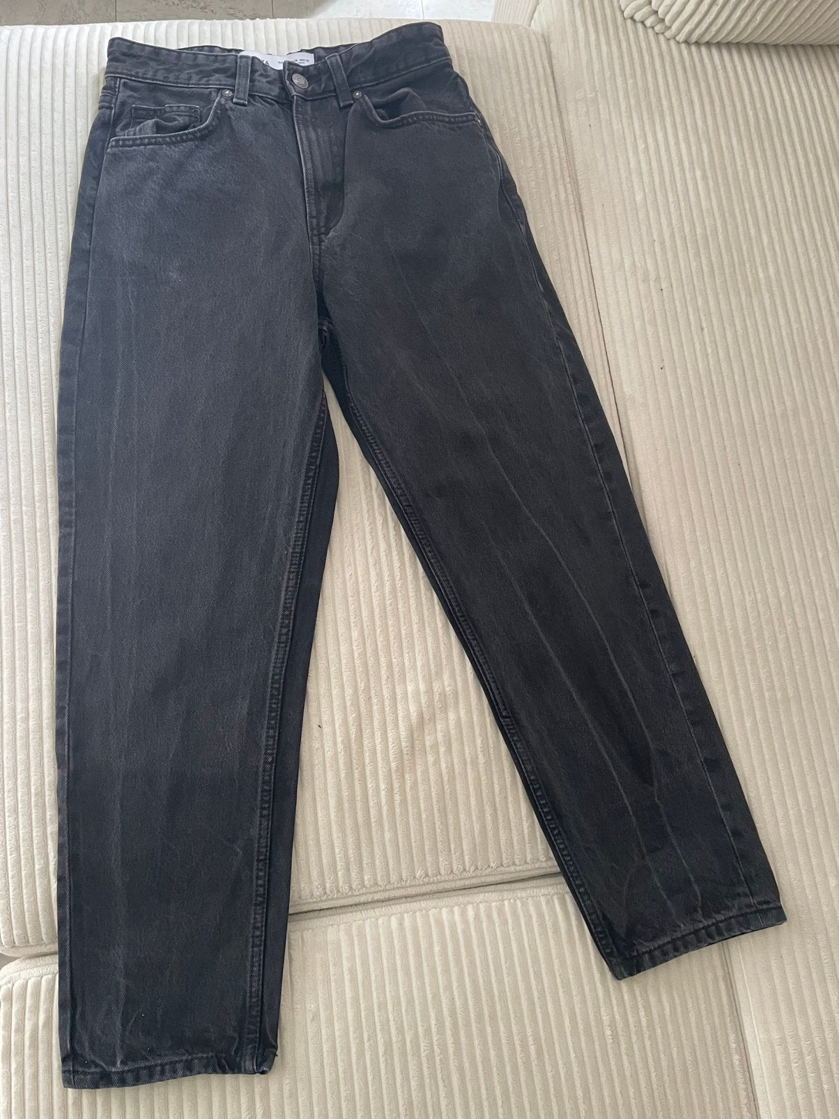 Jean noir délavé coupe droite, Vêtements | Hommes, Jeans, Enlèvement ou Envoi, Comme neuf, Noir, W33 - W34 (confection 48/50)