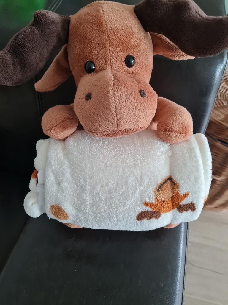 knuffel: rendier met handdoek - nieuw, Ophalen of Verzenden