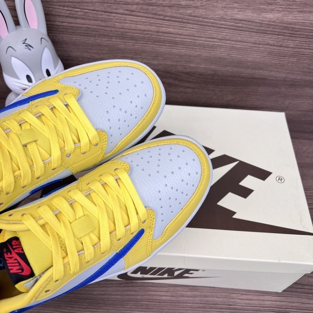 Nike Air Jordan 1 Low Travis Scott Canary, Envoi, Neuf, Autres couleurs, Baskets