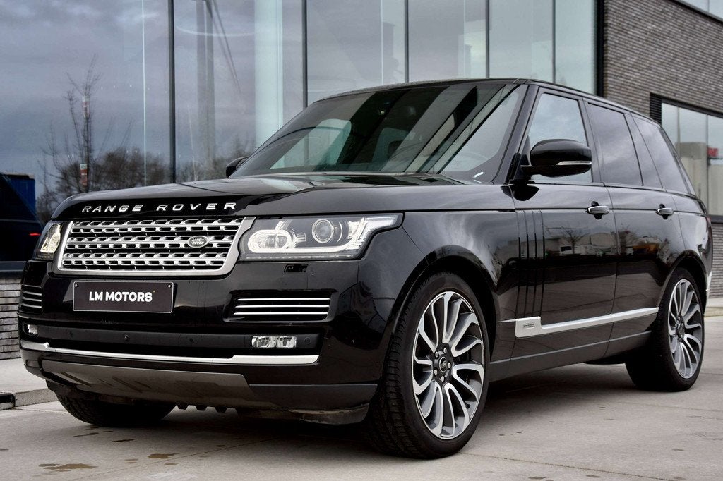 Land Rover Range Rover Range Rover SDV6 Hybrid *PANO*, Auto's, Automaat, Gebruikt, Zwart, Leder