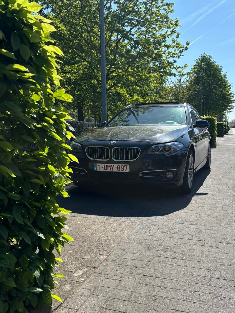 Te Koop: BMW 520d Break – Luxury uitvoering, Auto's, Automaat, Zwart, Leder, Particulier