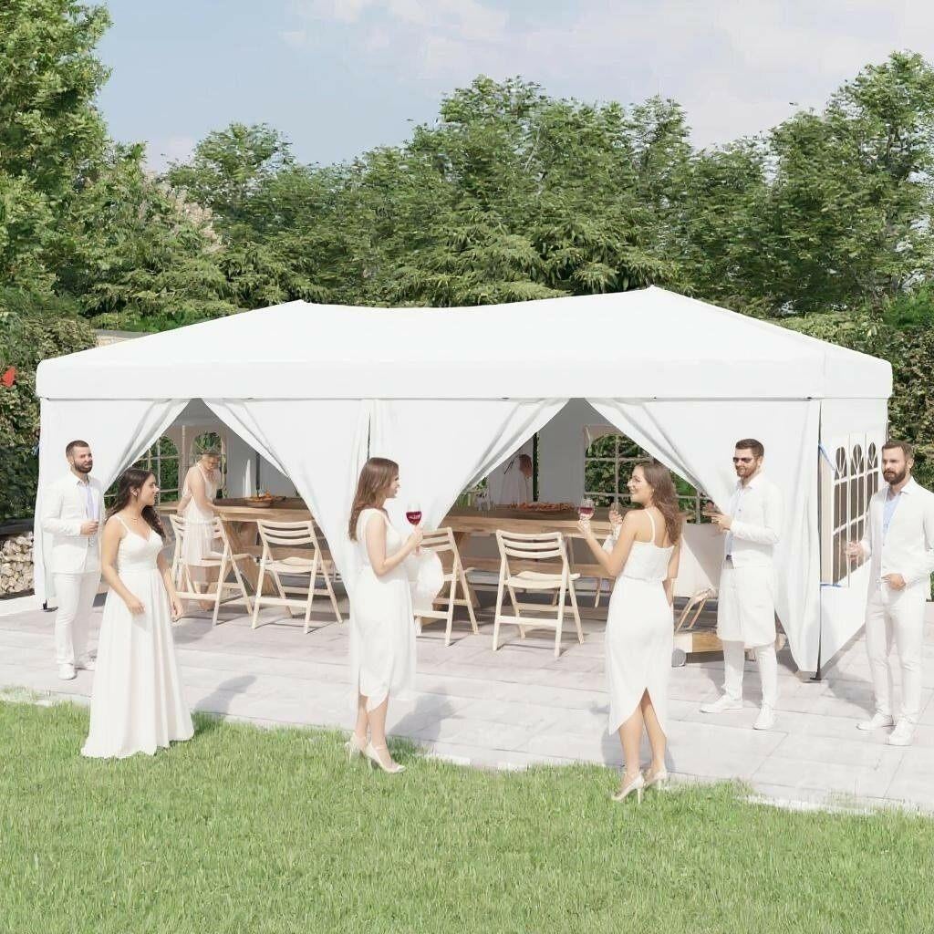 Partytent Festival inklapbaar met zijwanden 3x6 m wit, Neuf, Tente de réception, Pliable, Moins de 4 mètres