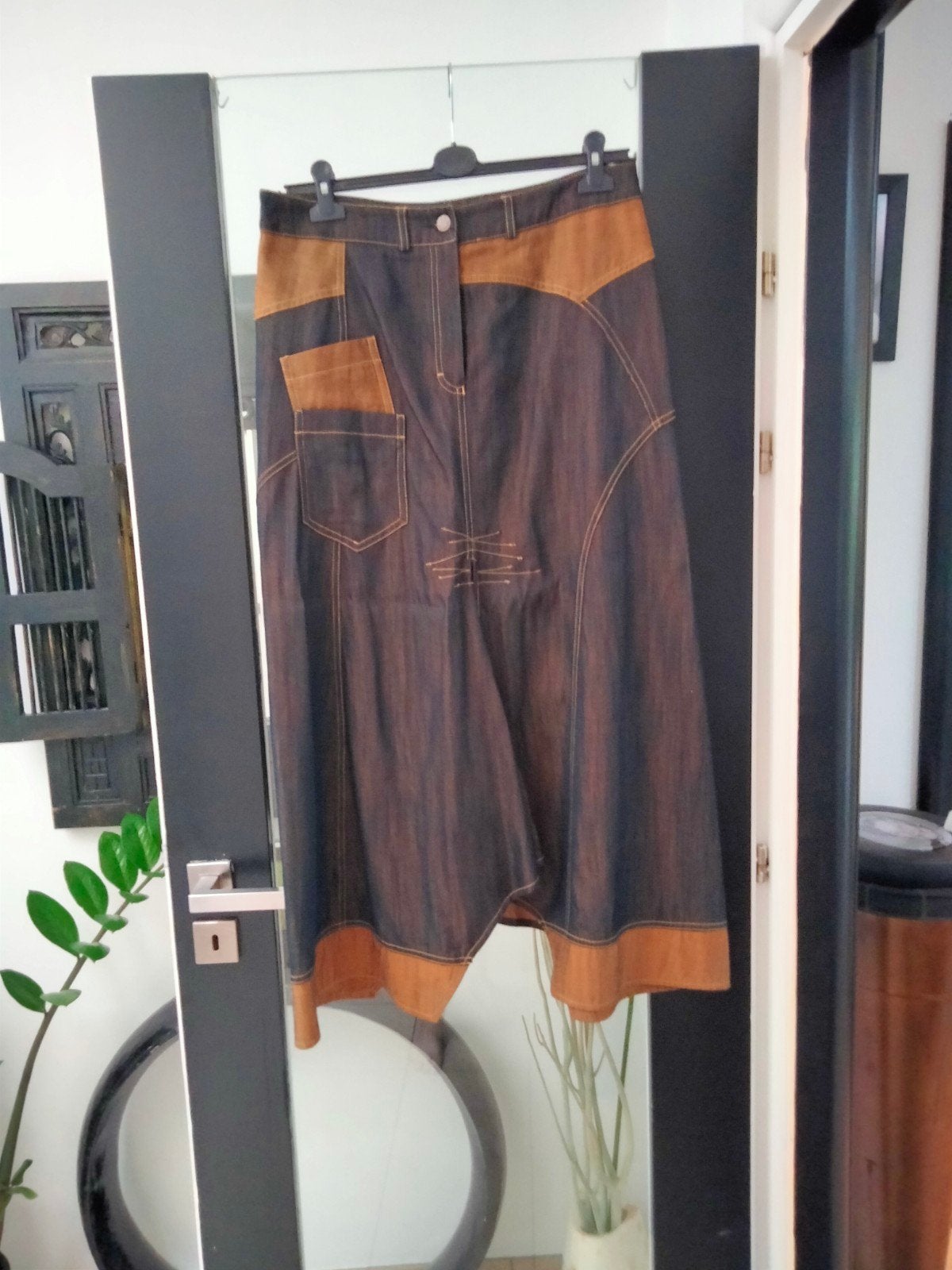 ZNJeans tweekleurige rok.maat 44.Nieuwstaat., Vêtements | Femmes, Habits de circonstance, Enlèvement ou Envoi, Taille 42/44 (L)