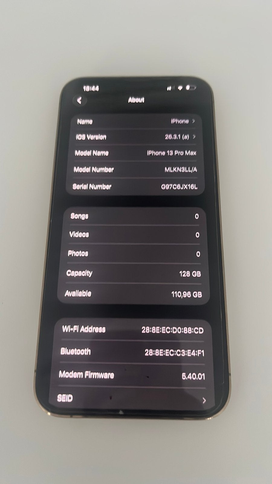 Iphone 13 pro max 128gb GOLD, 128 GB, Or, Comme neuf, IPhone 13 Pro Max