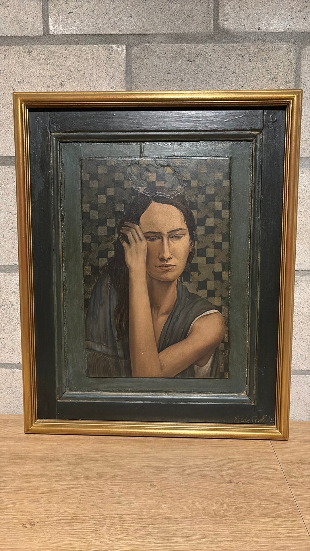 Belle peinture - Hilde Geelen (1999) BONNE OFFRE = DISPARUE, Antiquités & Art, Art | Peinture | Classique, Portrait ou Personnes