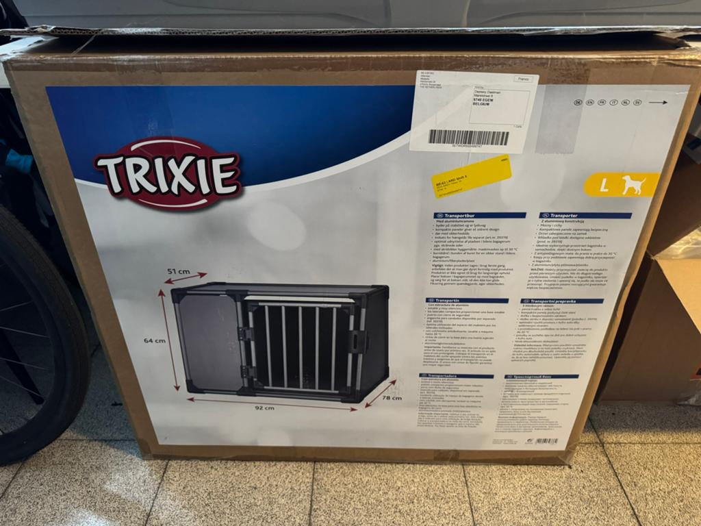 Trixie Aluminium Autobench Transportbox L Zo goed als nieuw, Dieren en Toebehoren, Ophalen, Zo goed als nieuw