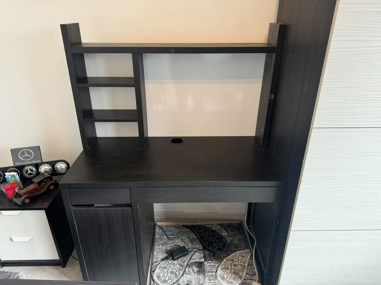 Bureau, Huis en Inrichting, Ophalen, Gebruikt, IKEA, Zwart