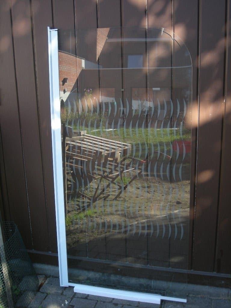 Badwand draaibaar in veiligheidsglas, Enlèvement, Utilisé, Verre