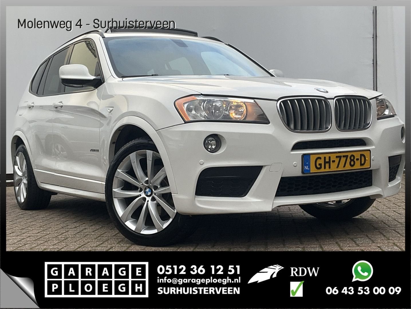 BMW X3 xDrive28i 245PK High Executive M-Sport Trekhaak Pano, Auto's, BMW, Automaat, Wit, Bedrijf, 175 g/km