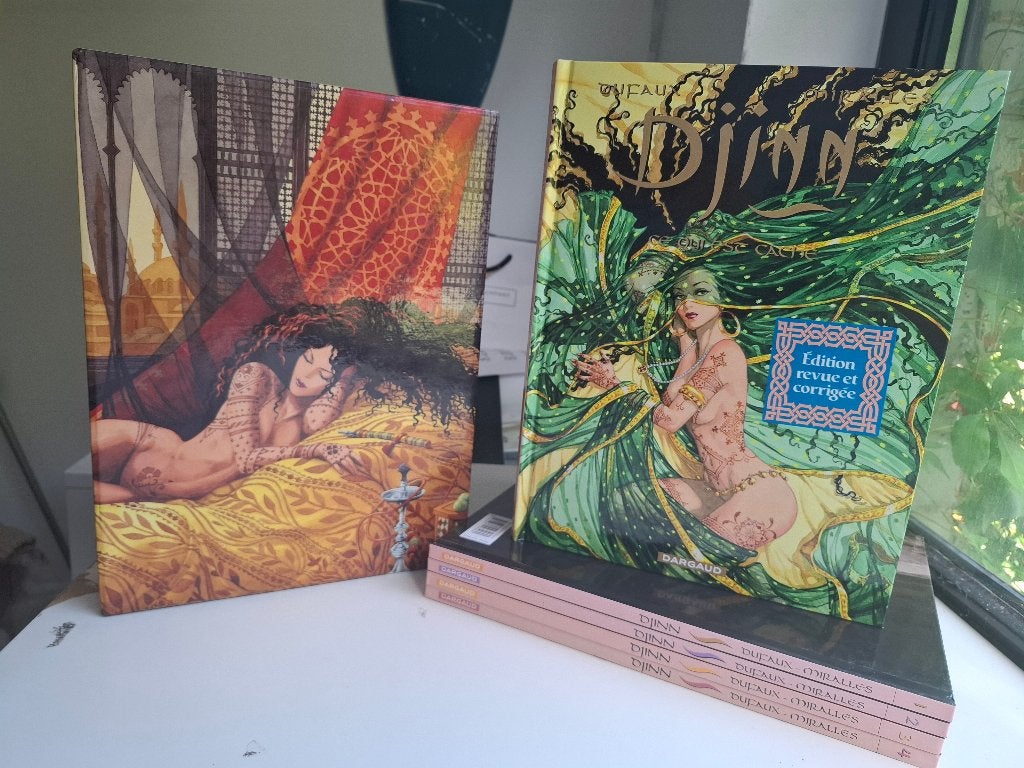 COFFRET DJINN TOMES 1 à 4 + HORS SERIE " CE QUI EST CACHE", Série complète ou Série, Enlèvement ou Envoi, Comme neuf