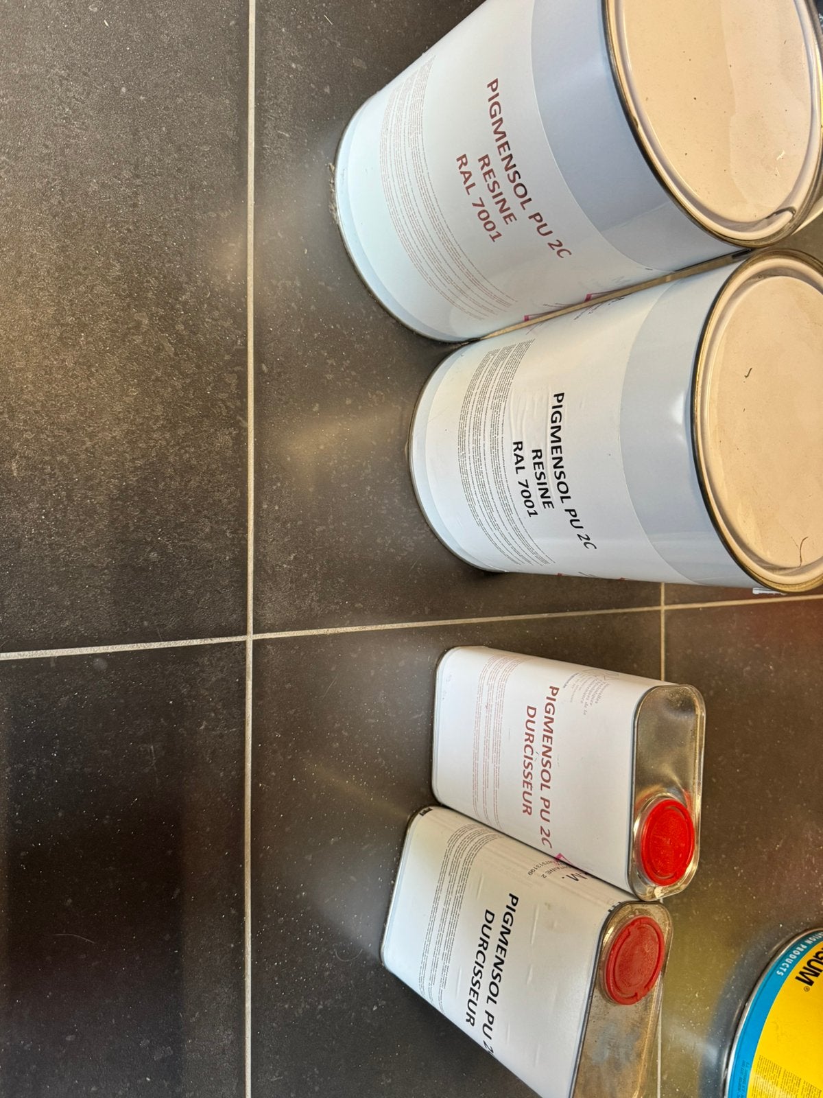 Epoxy pigmensol pu 2c ral 7001, Doe-het-zelf en Bouw, Ophalen, 5 tot 10 liter, Nieuw, Verf
