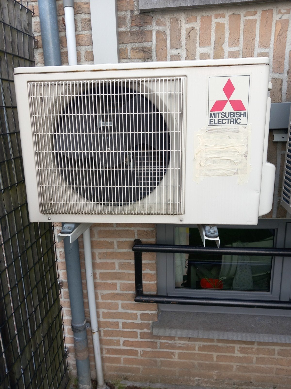 airco Unit en inbouwcassette Mitsubishi, Ophalen, Gebruikt, Koelen en Ontvochtigen, Minder dan 60 m³