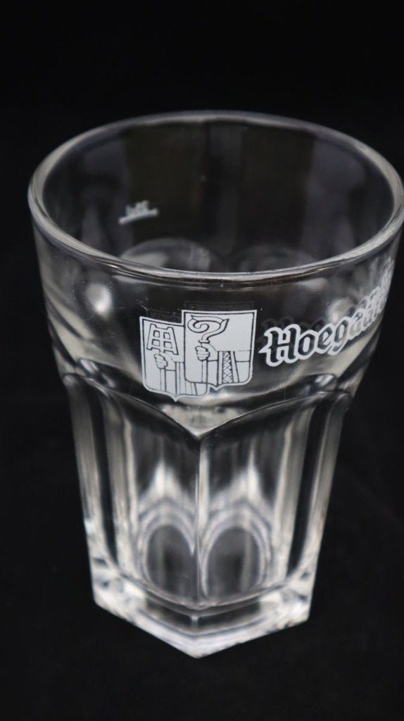 Klassiek zeshoekig Hoegaarden Witbier glas, Ophalen, Zo goed als nieuw, Glas of Glazen, Overige merken