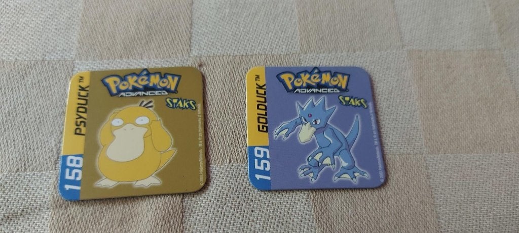 aimants, jouets, pokemon, panini sticks, Psyduck Golduck, Enlèvement ou Envoi, Neuf