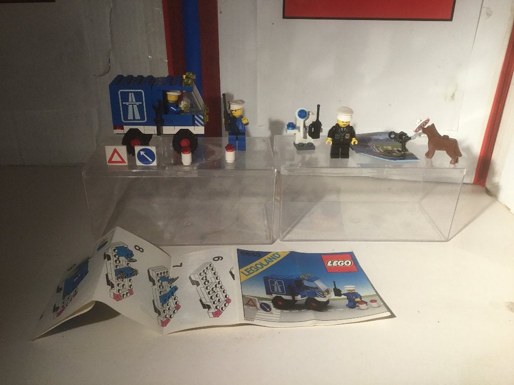 6653 highway maintenance truck uit 1982 en 5612, Gebruikt, Lego, Ophalen of Verzenden, Compleet