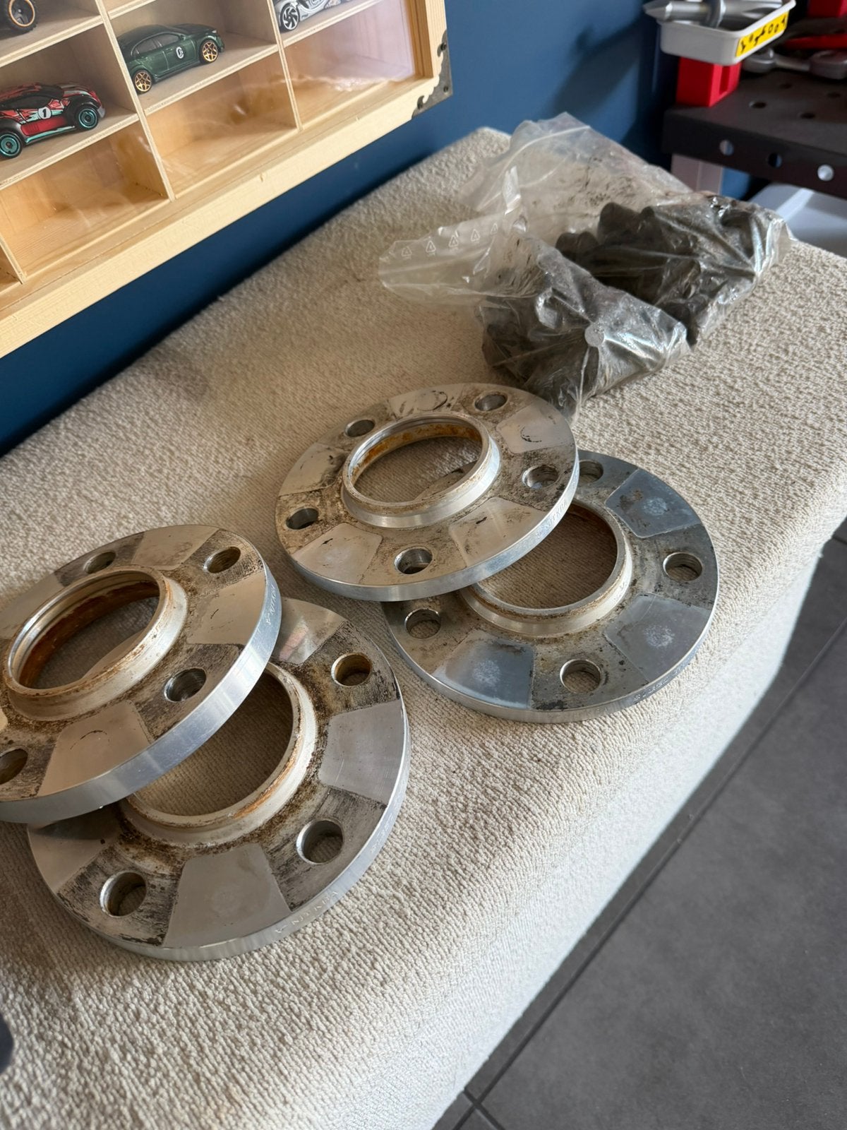 spacers 5x120, Ophalen