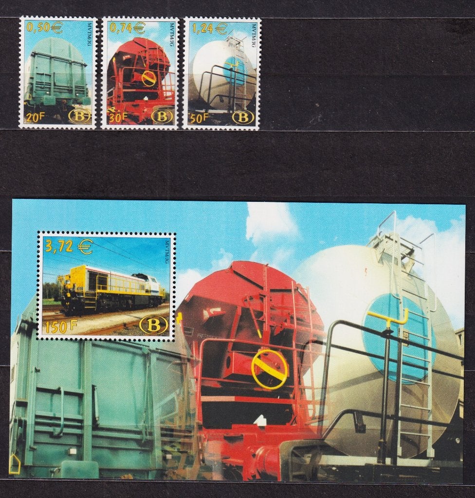 België spoorwegvignetten 2000 TRV14/16 + TRV-BL2 **, Ophalen of Verzenden, Postfris, Treinen, Postfris
