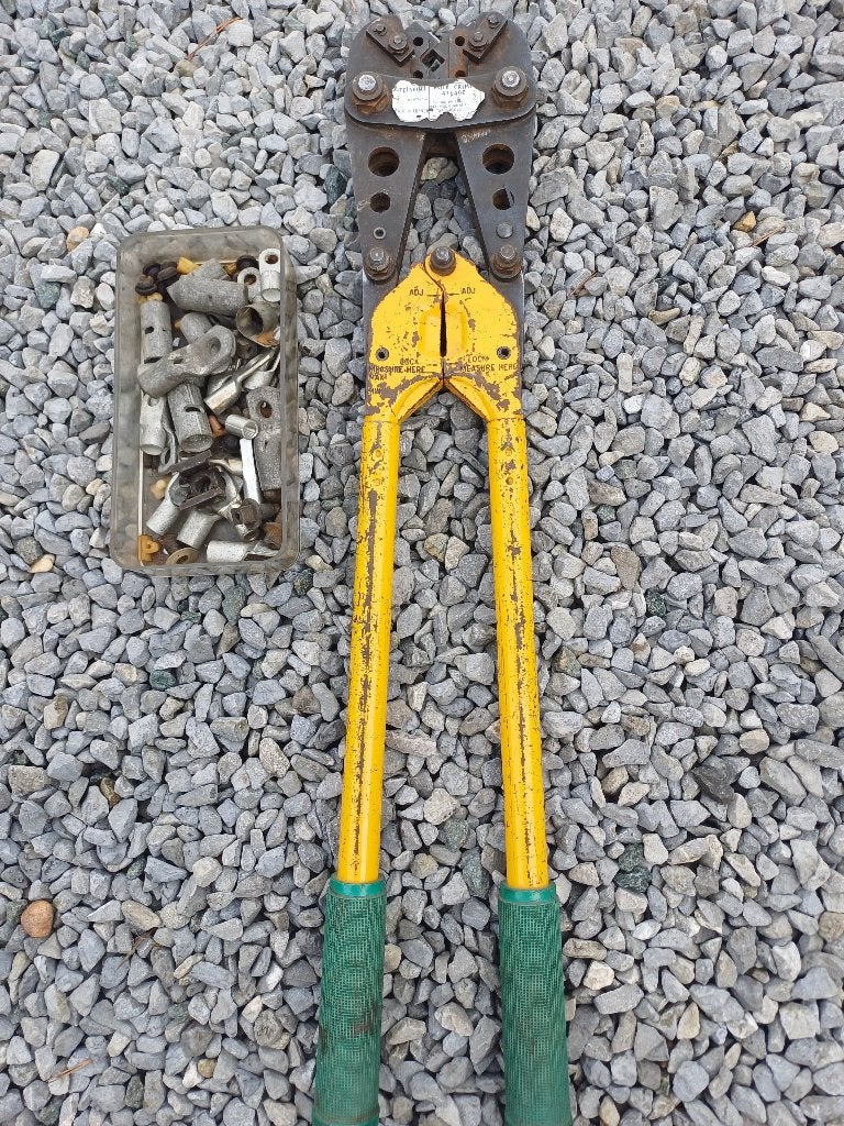 Rota-Crimp 47640, perskabelschoenentang 10-120 mm² compleet, Ophalen