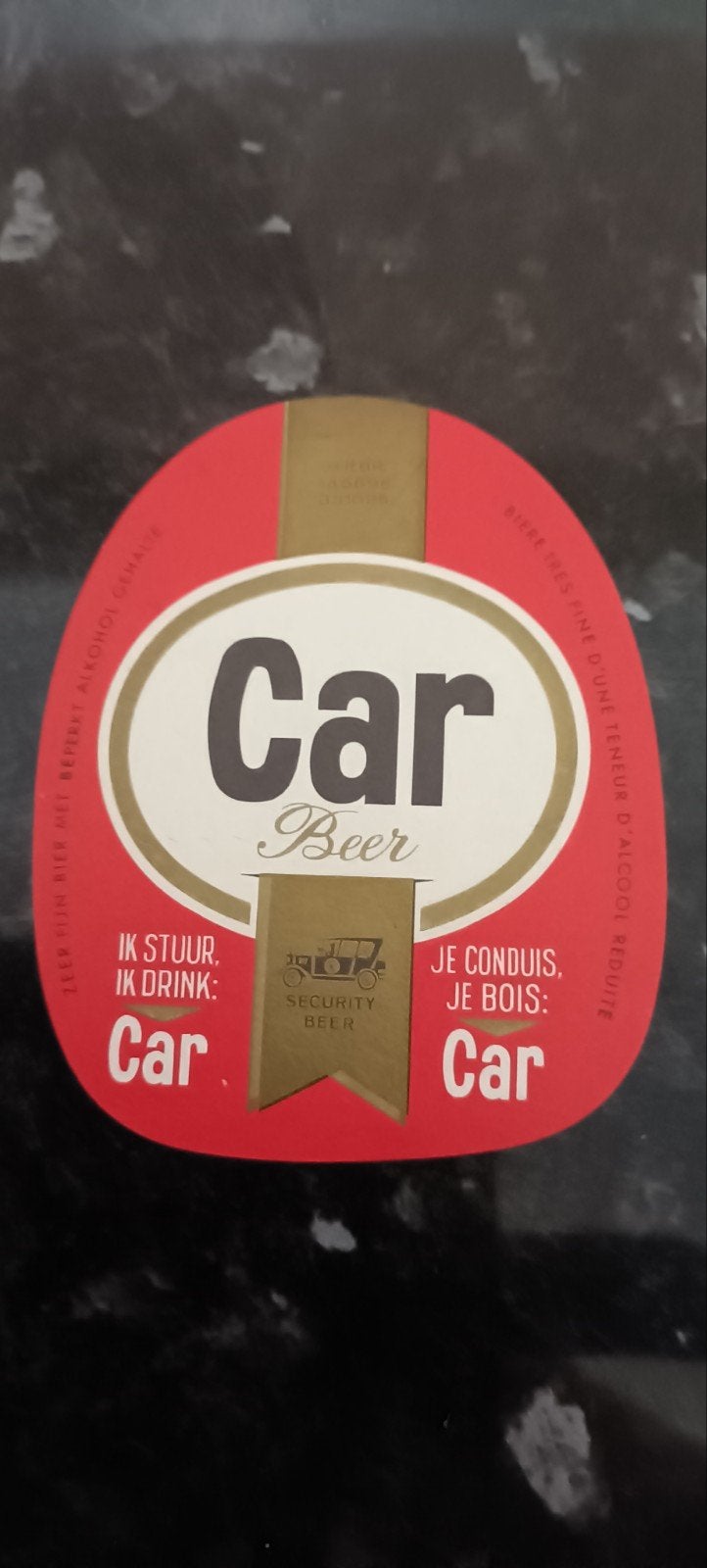 oud bieretiket car beer oude br. de Biertoren, Ophalen of Verzenden