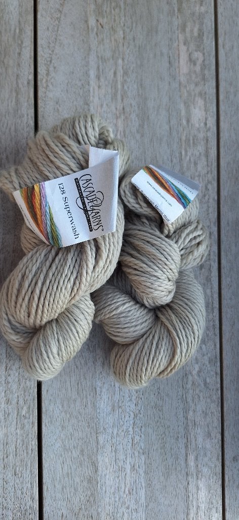 2x100g Cascade Yarns - 128 superwash 100% merino, Ophalen of Verzenden, Nieuw, Breien of Haken, Wol of Garen
