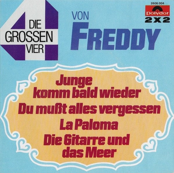 2X 7" Freddy Quinn – Die Grossen Vier Von Freddy  (klaphoes), CD & DVD, Vinyles Singles, Utilisé, Single, Pop, 7 pouces, Enlèvement ou Envoi