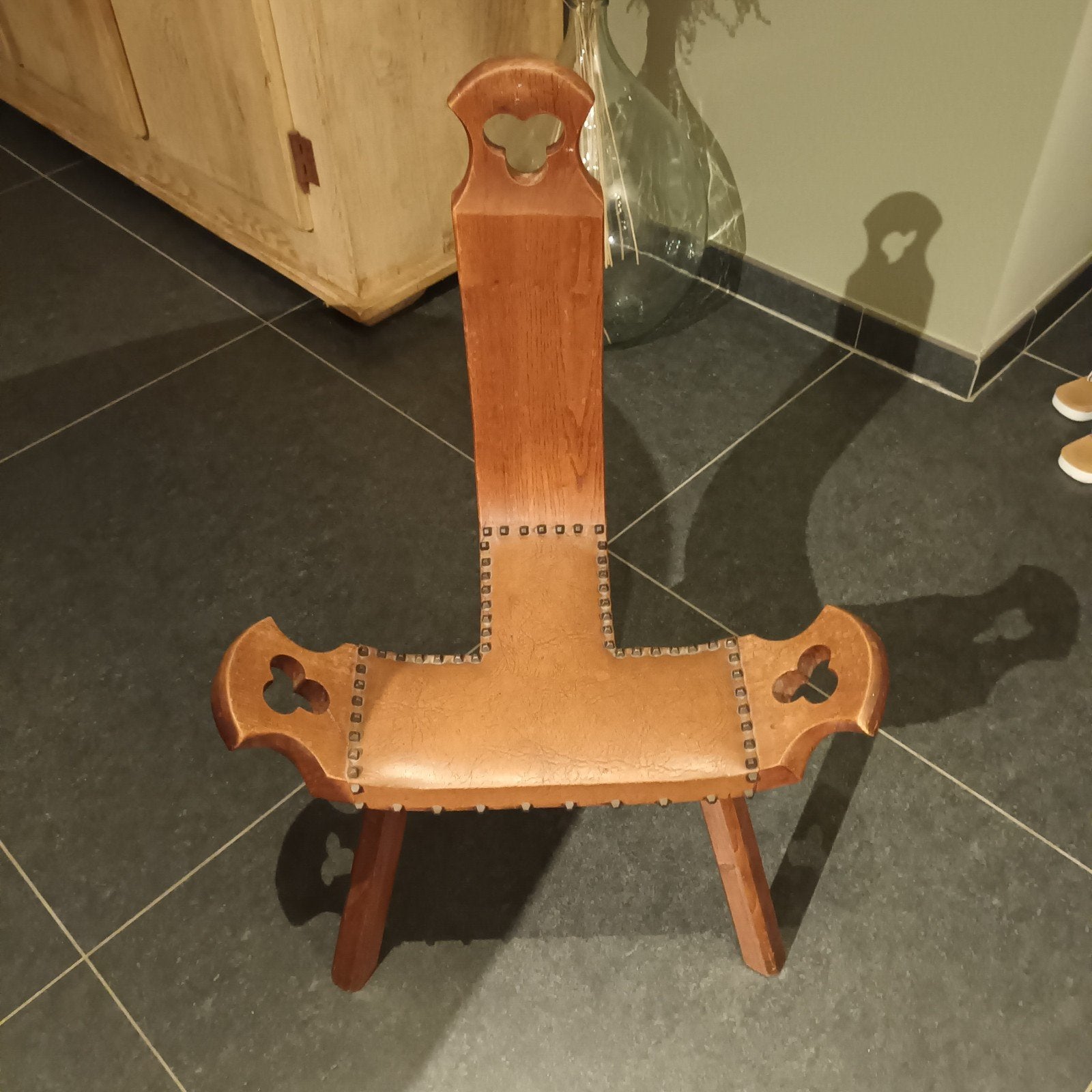 vintage brutalistisch stoel, Ophalen