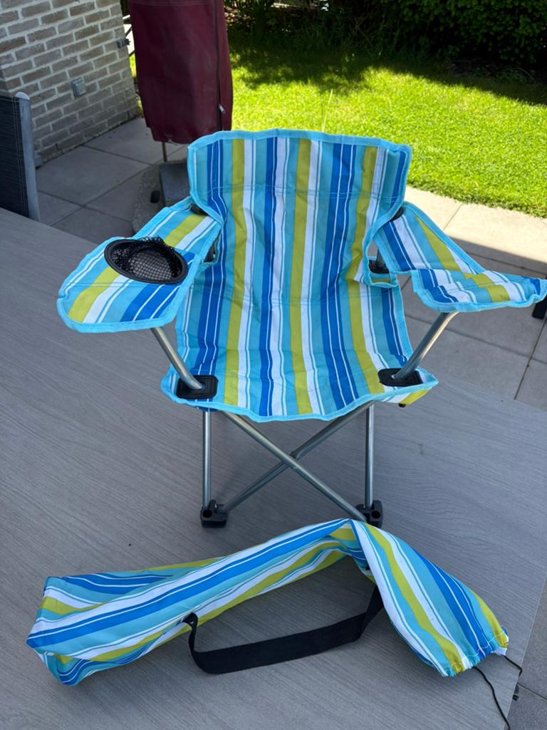 Kinder opvouwbare, camping stoel, Ophalen of Verzenden, Zo goed als nieuw, Campingstoel
