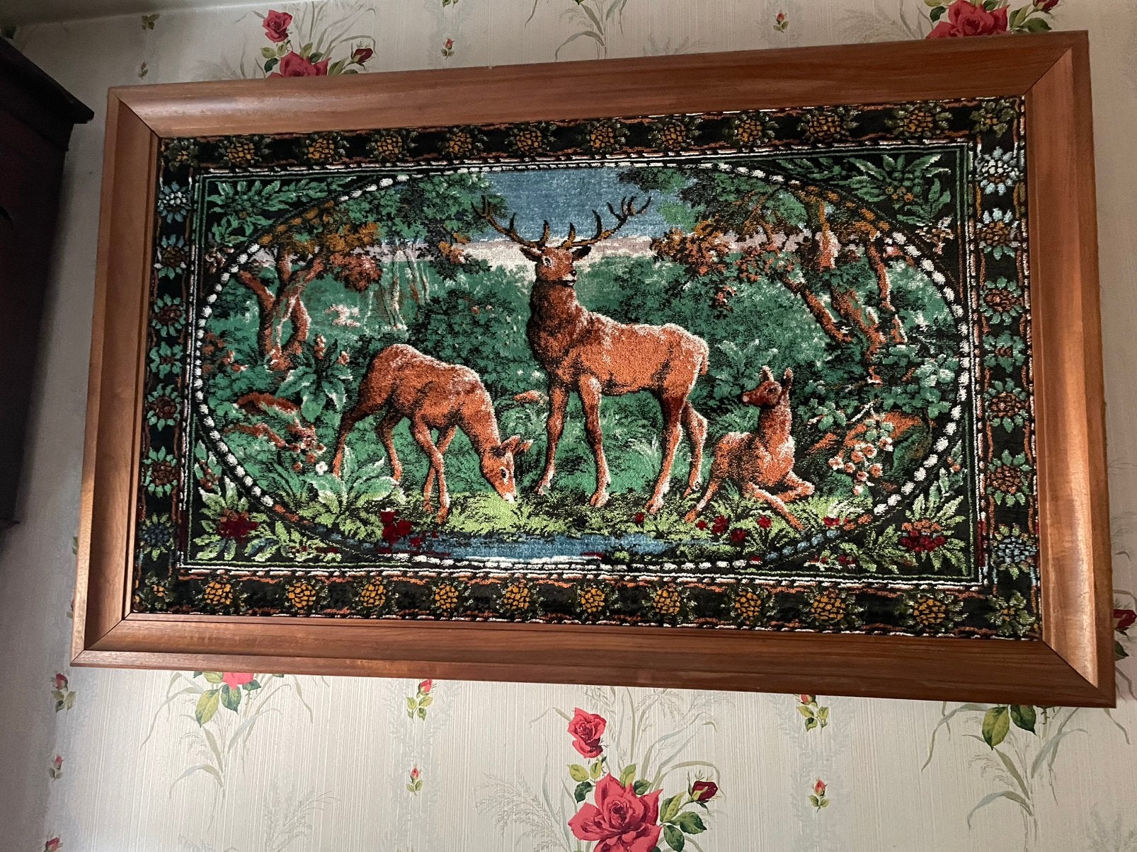 Cadre scène de forêt, Suspension murale, 140 cm, Autres styles, 85 cm