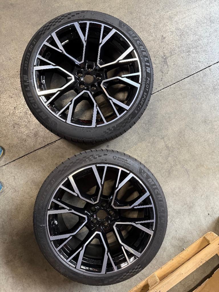 2 x 21" BMW styling 809M met banden Michelin Pilot Sport 4S, Auto-onderdelen, Ophalen, Gebruikt, 295 mm, Banden en Velgen