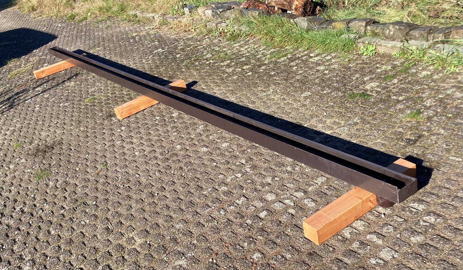 Alumium dakgoot. Lengte 5,30 meter. Goede staat, Doe-het-zelf en Bouw, Ophalen, Gebruikt, Overige kleuren, Overige typen