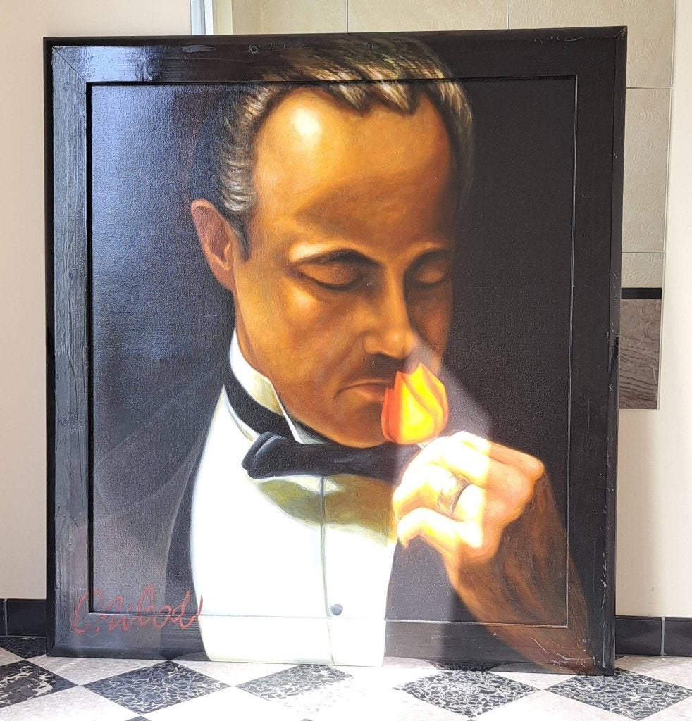 kunst schilderij, Antiek en Kunst, Kunst | Schilderijen | Klassiek, Ophalen, Overige stijlen, Doek, Portret of Personen