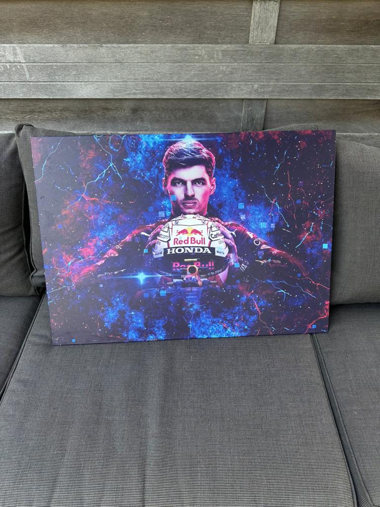 Metalen plaat max verstappen, Verzamelen, Ophalen, Zo goed als nieuw