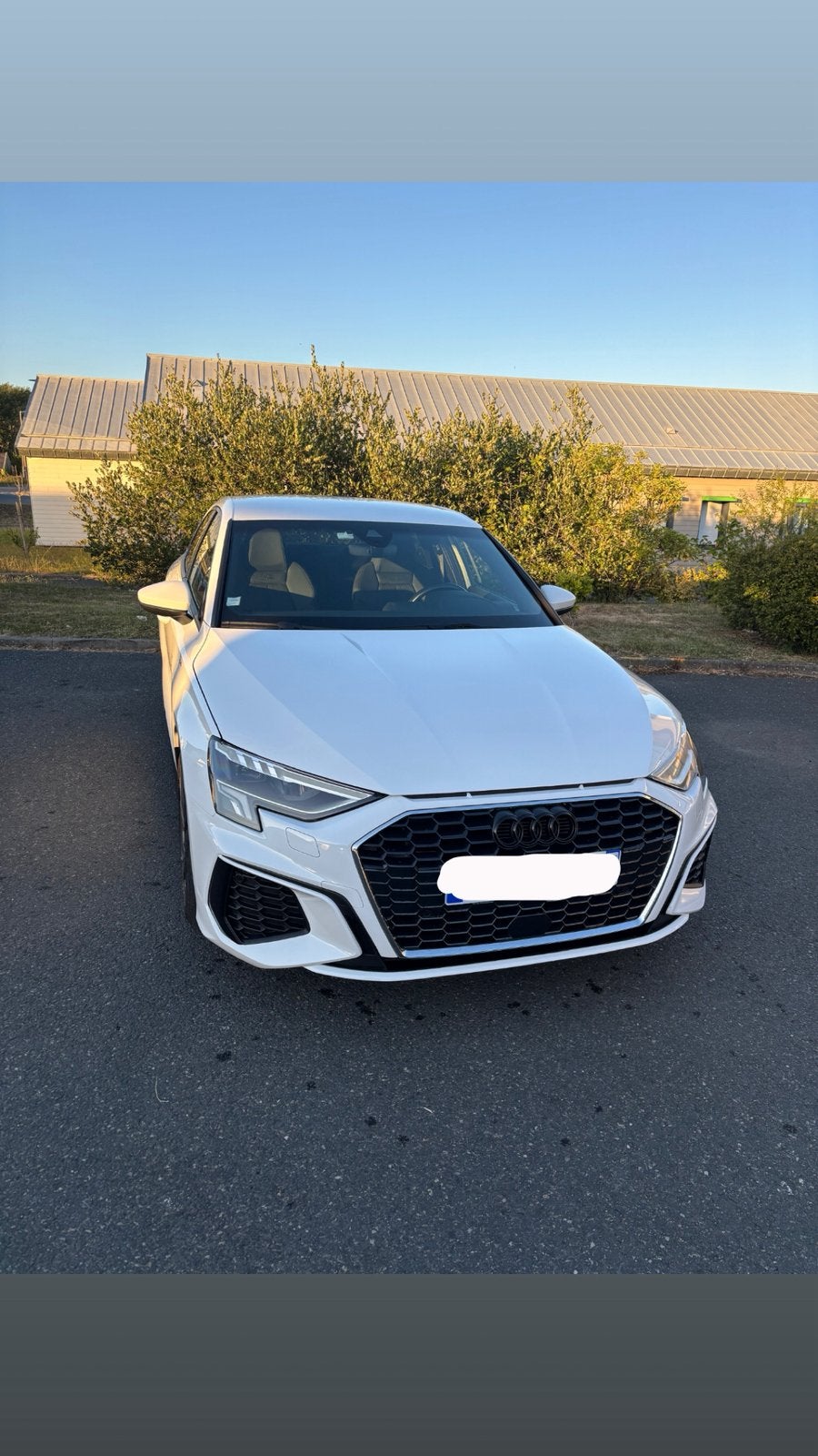 Audi A3 berline, Auto's, Audi, Zwart, Leder en Stof, Wit, Berline
