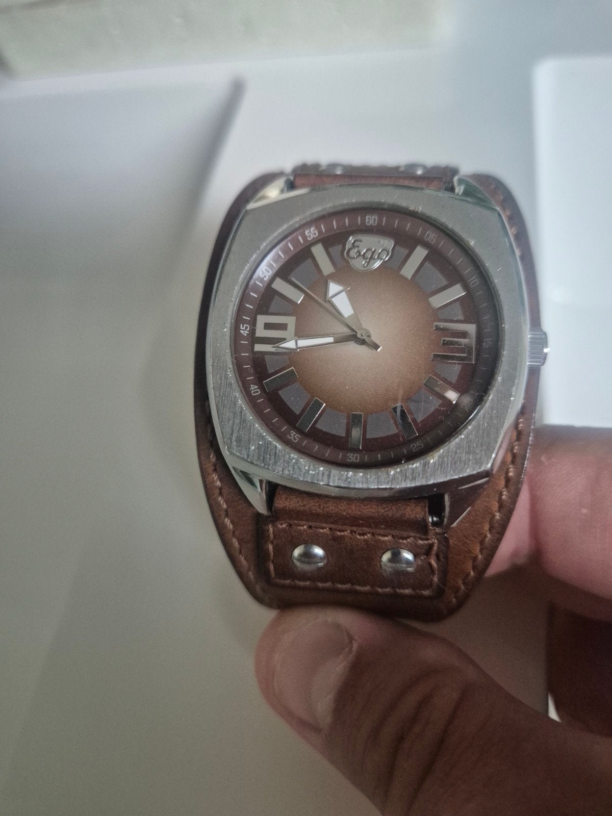 Ego herenhorloge, Overige materialen, Polshorloge, Met strass, Ophalen