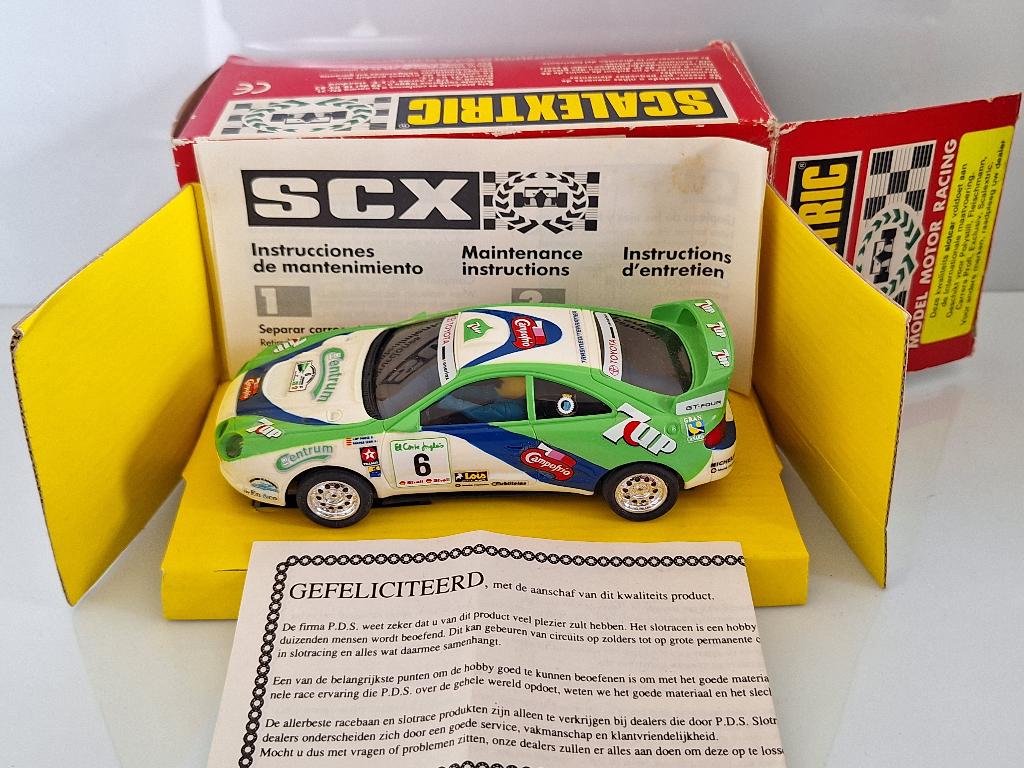 Scx Toyota Celica 7-UP, Overige merken, Racebaan, Ophalen of Verzenden, Zo goed als nieuw