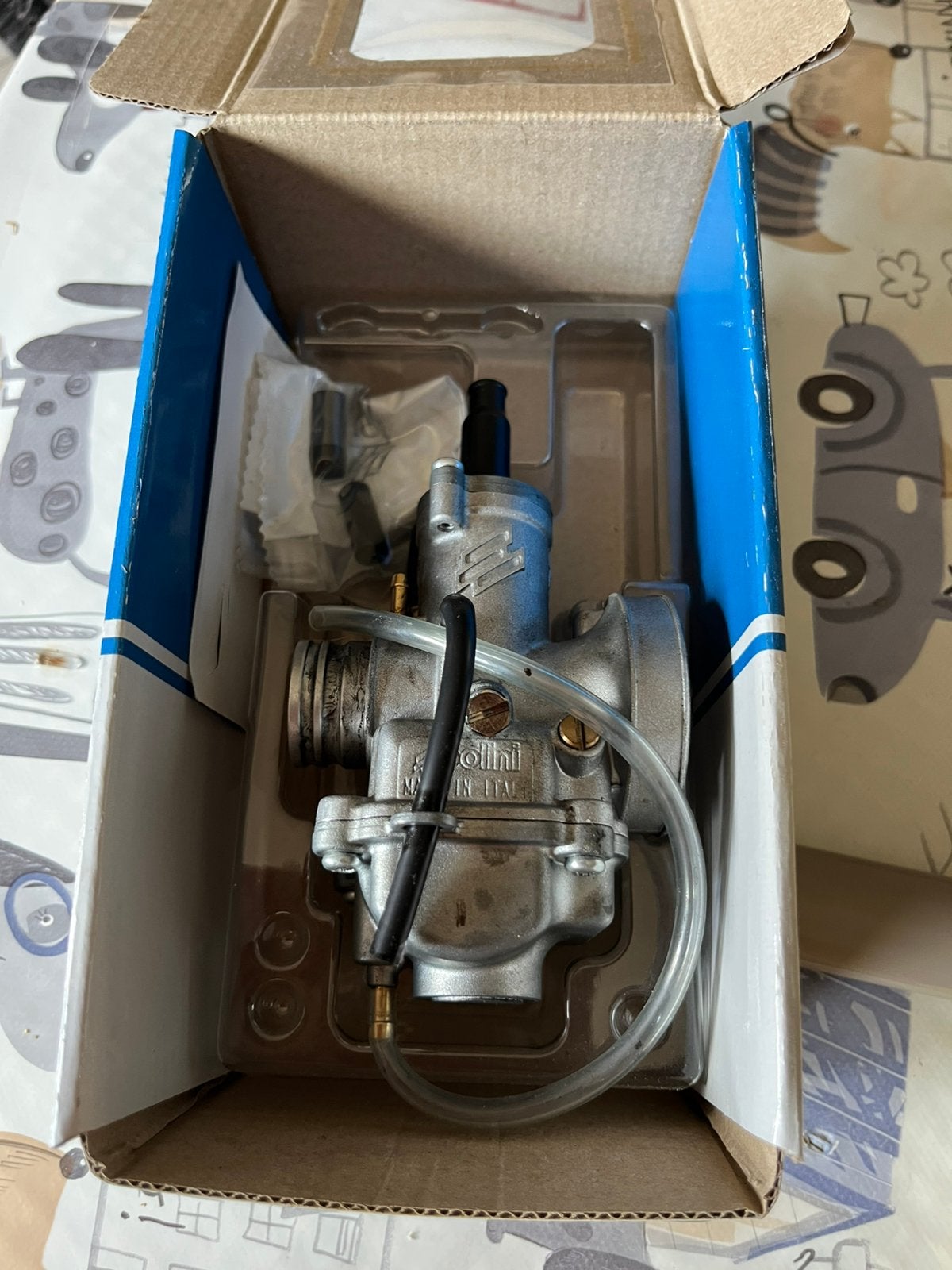 Polini carburateur 17,5, Fietsen en Brommers, Brommers | Tuning en Styling, Ophalen, Zo goed als nieuw